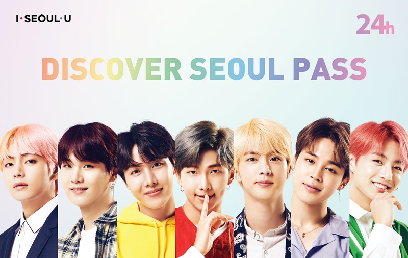 This is the special Bangtan Boys (BTS) edition of the Discover Seoul Pass, which offers foreign tourists free admission to popular attractions in Seoul and additional discounts for performances or at duty-free shops. (Seoul Tourism Organization)