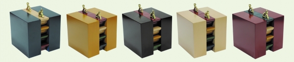 Five-color multicolored  incense case