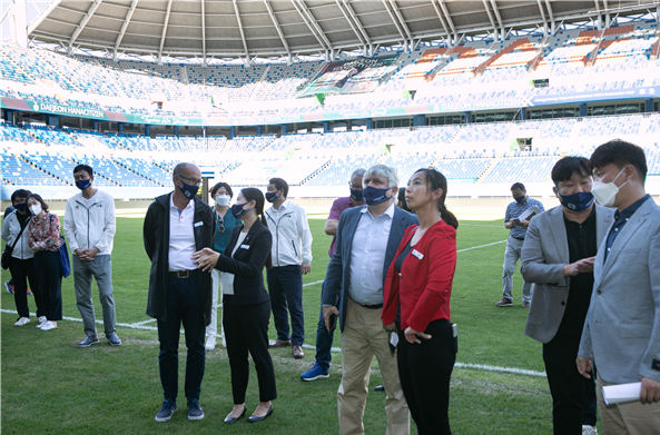 On the 28<sup>th</sup>, the evaluation team of the International Federation of Nations visits Daejeon World Cup Stadium.